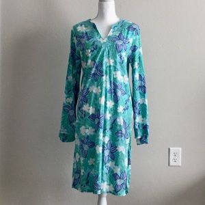 Lily Pulitzer Turquoise Floral Dress Sz Medium